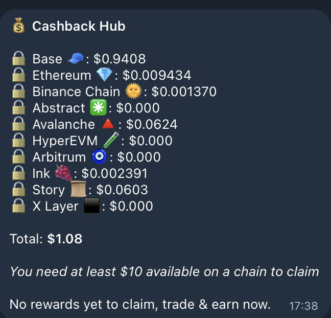 Cashback Hub Interface