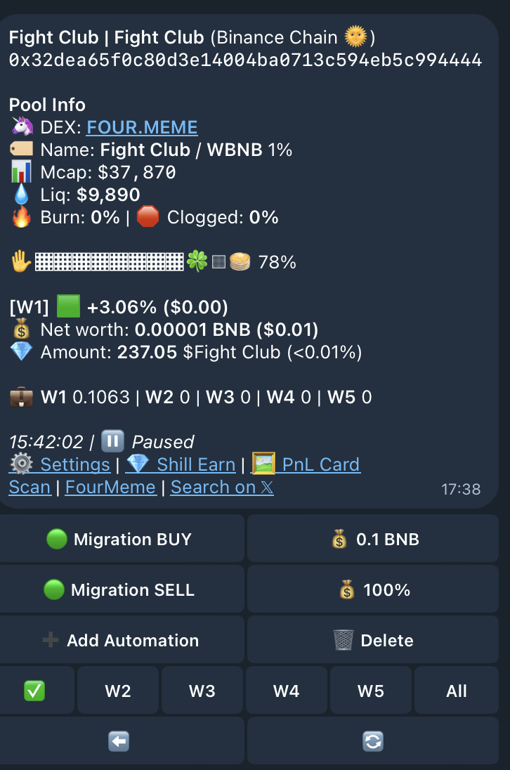 Migration Sniper Interface